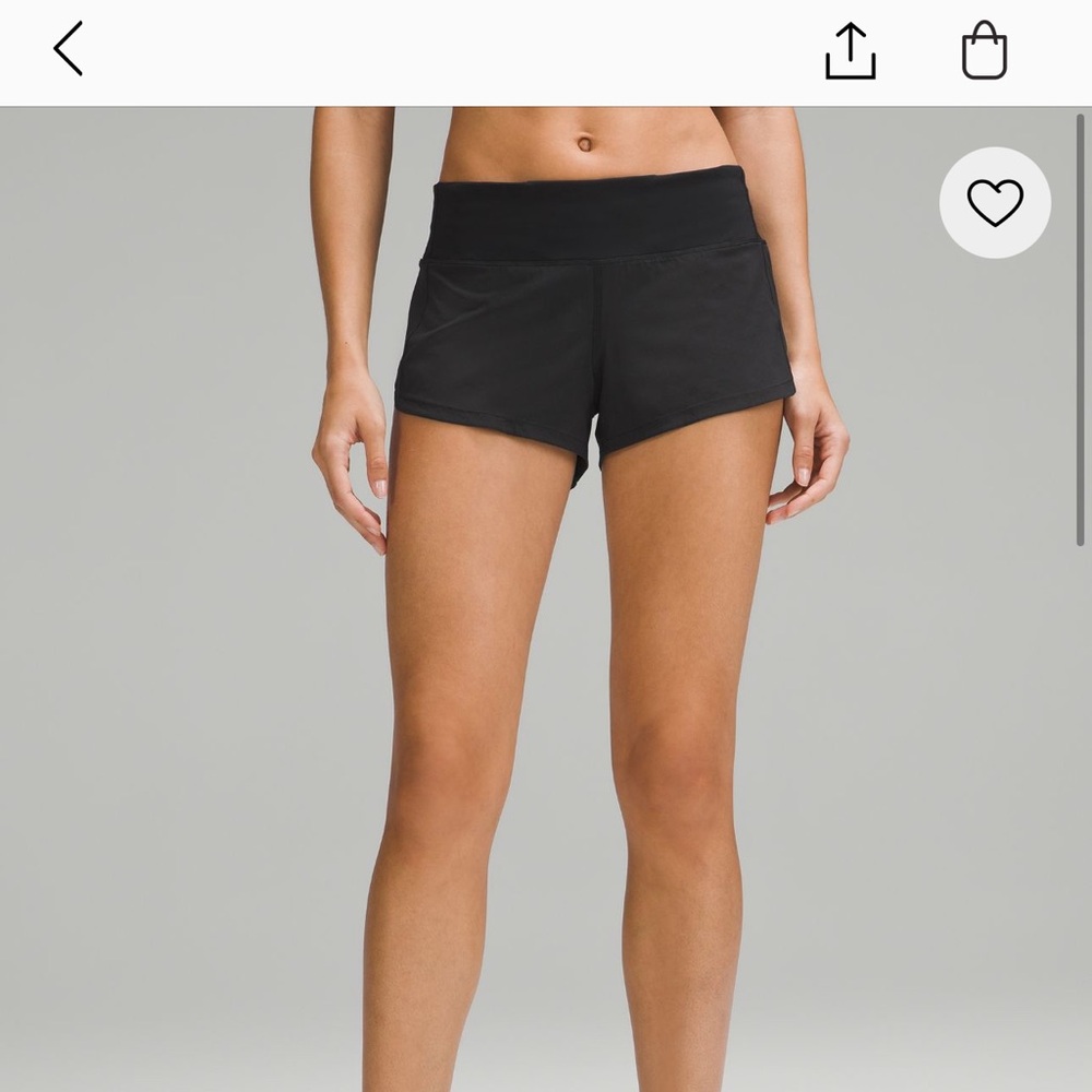 Lululemon Speed Up Short 2.5’’. Size 8